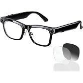 KAIGERR AI Smart Glasses,13MP Camera, 20H Battery, ChatGPT Translations | Stabilized POV Recording, Bluetooth Audio, ENC Noise Cancelling, 42g Lightweight, WiFi Transfer for Travel &amp; Outdoor