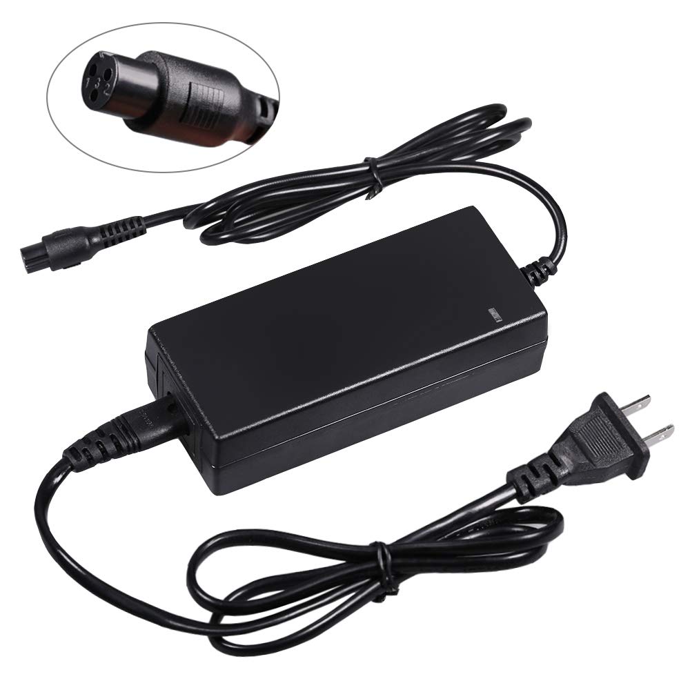42V 2A Power Adapter Powerfast 3-Prong Connector for 36V Sports Mod,and Pocket Mod 10S Lithium Battery,Charger Replacement for Electric Scooter