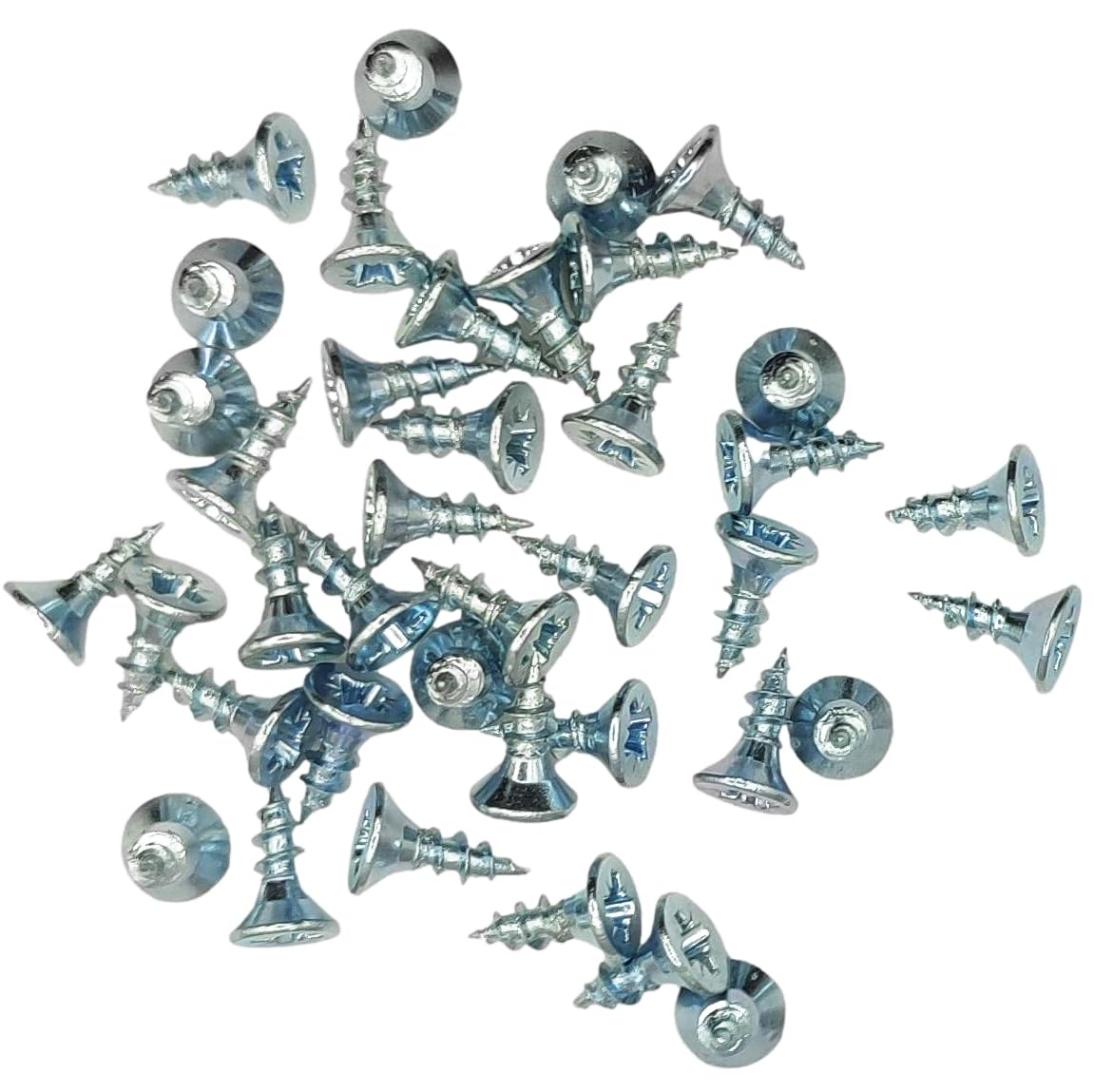 LLB Box of 500pcs 10mm screws M3 Self-Tapping Wood Screw Zinc Plated Small Silver Long 10mm x 3.5mm (0.40"x0.14")