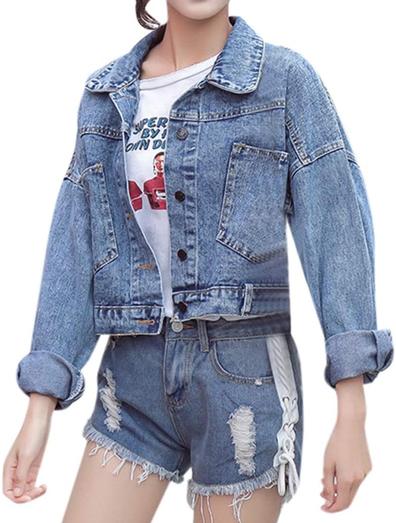 shorts and jean jacket