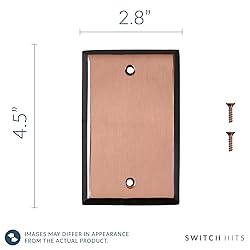 Switch Hits Pink Antique Copper Outlet Wall Plate