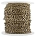 CleverDelights 2x3mm Cable Chain - Antique Bronze Color - 100 Feet