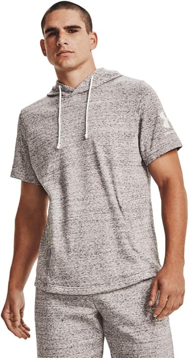 under armour men's terry short sleeve hoodie