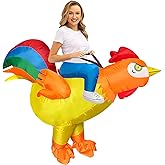 Seeds of Light Inflatable Costume Adult Chicken Costume Funny Halloween Costumes Blow up Chicken Costumes For Men Women