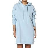 TheMogan Women's S~3X Basic Oversized Pullover Long Hoodie Loose Fit Fleece Tunic Sweatshirts