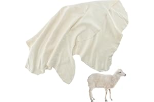MAQIHAN Chamois Cloth for Car - Sheepskin Cleaning Towel, Real Leather Drying Rag (5.7 sq ft)