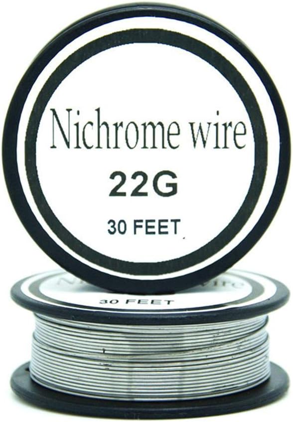 zhouyoungsuk Nichrome wire36g 34g 32g 30g 28g 27g 26g 24g 22g 20g Gauge 100 FT 0.2mm Resistor AWG Resistance (22Gauge/30Feet)…