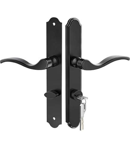Rockwell Security Swing Door Antique Black Active Handle Set with