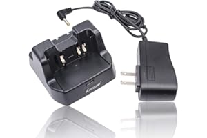 Aimtobest CD-41 Charger Compatible for Yaesu VX-8R VX-8DR VX-8GR VX-8E VX-8DE VX-8GE FT-1DR FT-2DR FT1DR FT2DR SBR-14Li FNB-101Li FNB-102Li