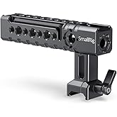 SmallRig NATO Top Handle Quick Release Handgrip, Built-in Cold Shoe Mount, 1/4''-20 and 3/8''-16 Thread Holes, Locating Holes for ARRI Standard, Back/Forward Adjustable - 1955