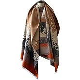 FairyCity Women's Soft pashmina Shawl Oversized Winter Warm blanket Scarf Long Cashmere Shawls Wraps Geometric patterns