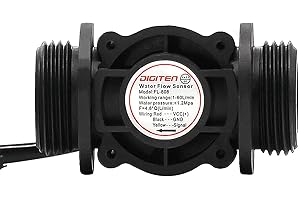 DIGITEN G1 Water Flow Hall Effect Sensor Switch Flow Meter Flowmeter Counter 1-60L/min