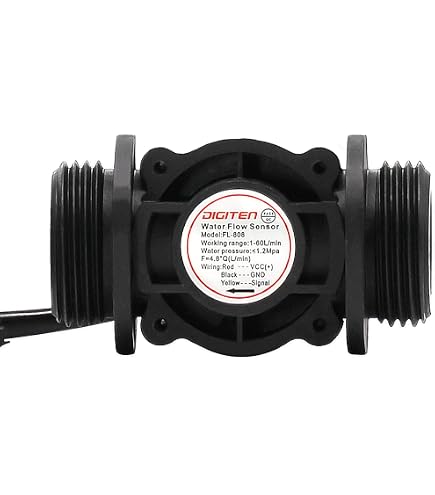 Digiten Wasserdurchflusssensor G1/4″ – Hall-Effekt, 0,3–6 L/min, 5–18V – Für Arduino, Raspberry Pi & Osmosefilter