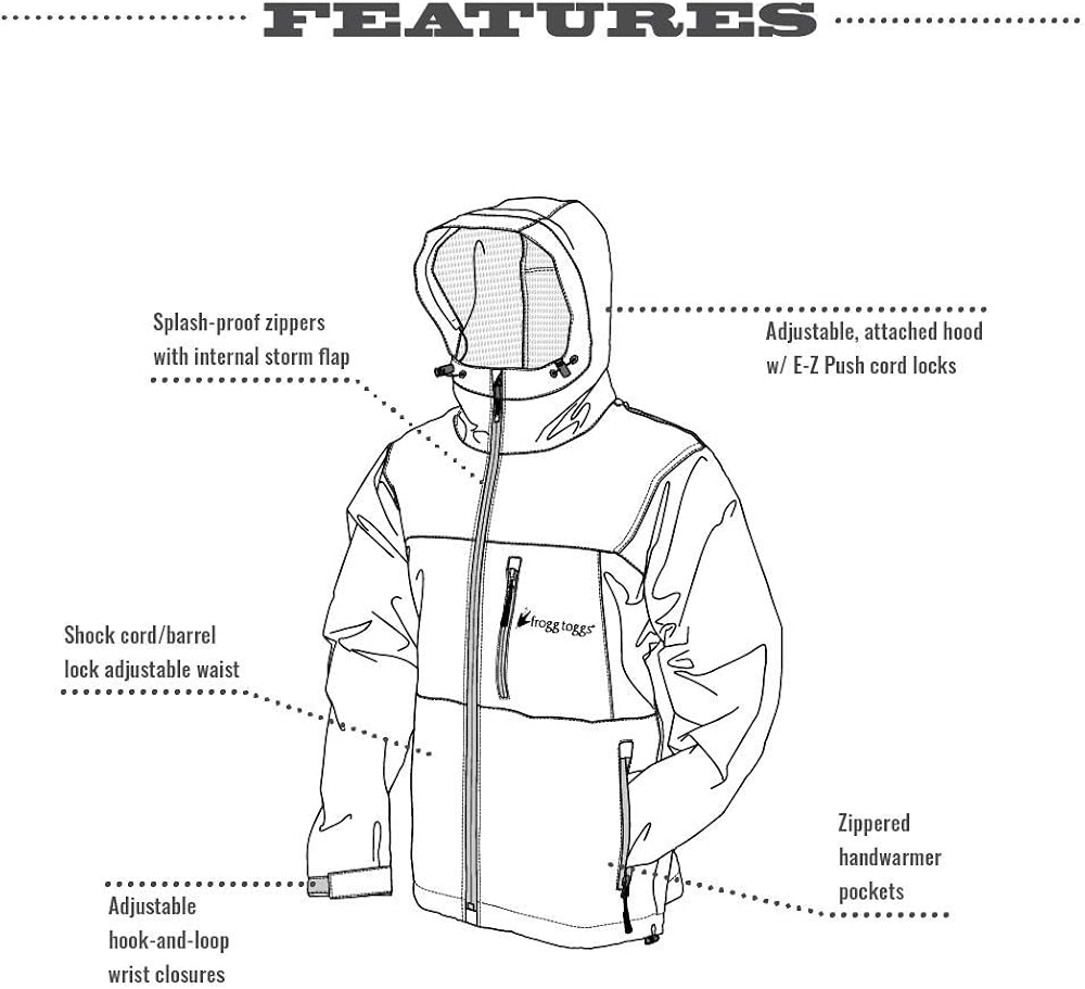FROGG TOGGS Women's Java Toadz 2.5 Ultra Light Waterproof Breathable Rain Jacket: Clothing
