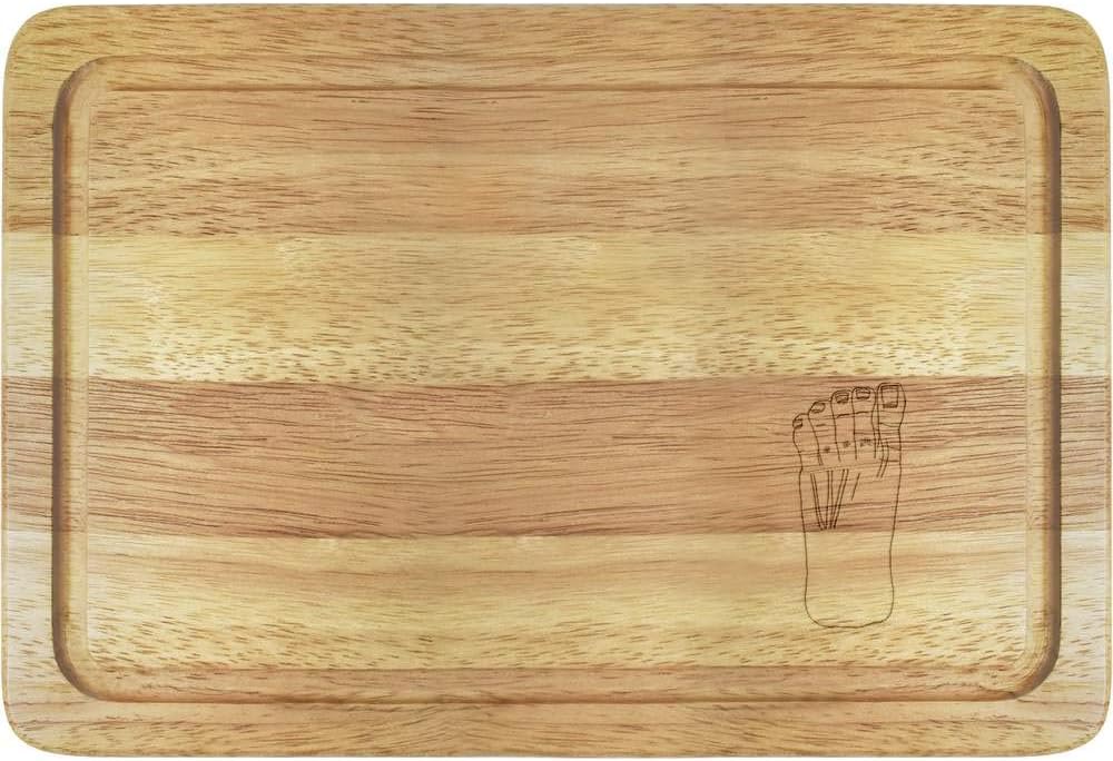 Azeeda 'Foot' Wooden Chopping / Cutting Board (WB00034035) Amazon.co