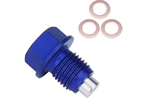 KOROP AUTO PARTS Oil Drain Plug (M14 x 1.5 MM) Made of 7075 Aluminum with Neodymium Magnet Fits for Honda Acura Ford GM Mazda Hyundai KIA and More Vehicles