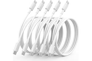 PLNHIXT USB C Cable, 5Pack 6FT USB C to USB C Cable 60W(3A) Type C Fast Charging Cord for iPhone 17/ 17Air/17 Pro Max/16/16 Plus/16 Pro Max/15/15 Plus/Pro Max,MacBook Pro, iPad Pro Air, Samsung S24/S24 Ultra