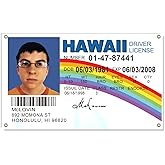 3×5 FT McLovin ID Flag,150D Large Fake Driver License Indoor Decor,Double Side Digital Printed Polyester Banner With 4 Brass 