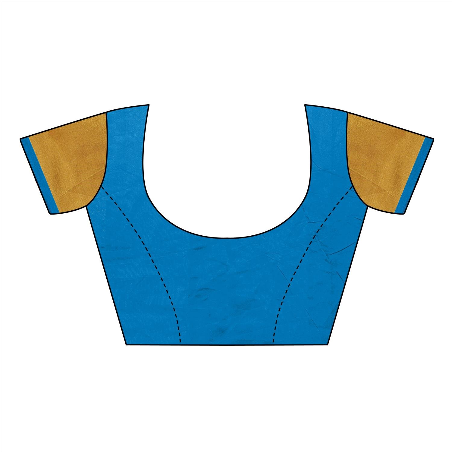 fabwomen cotton silk saree with blouse piece