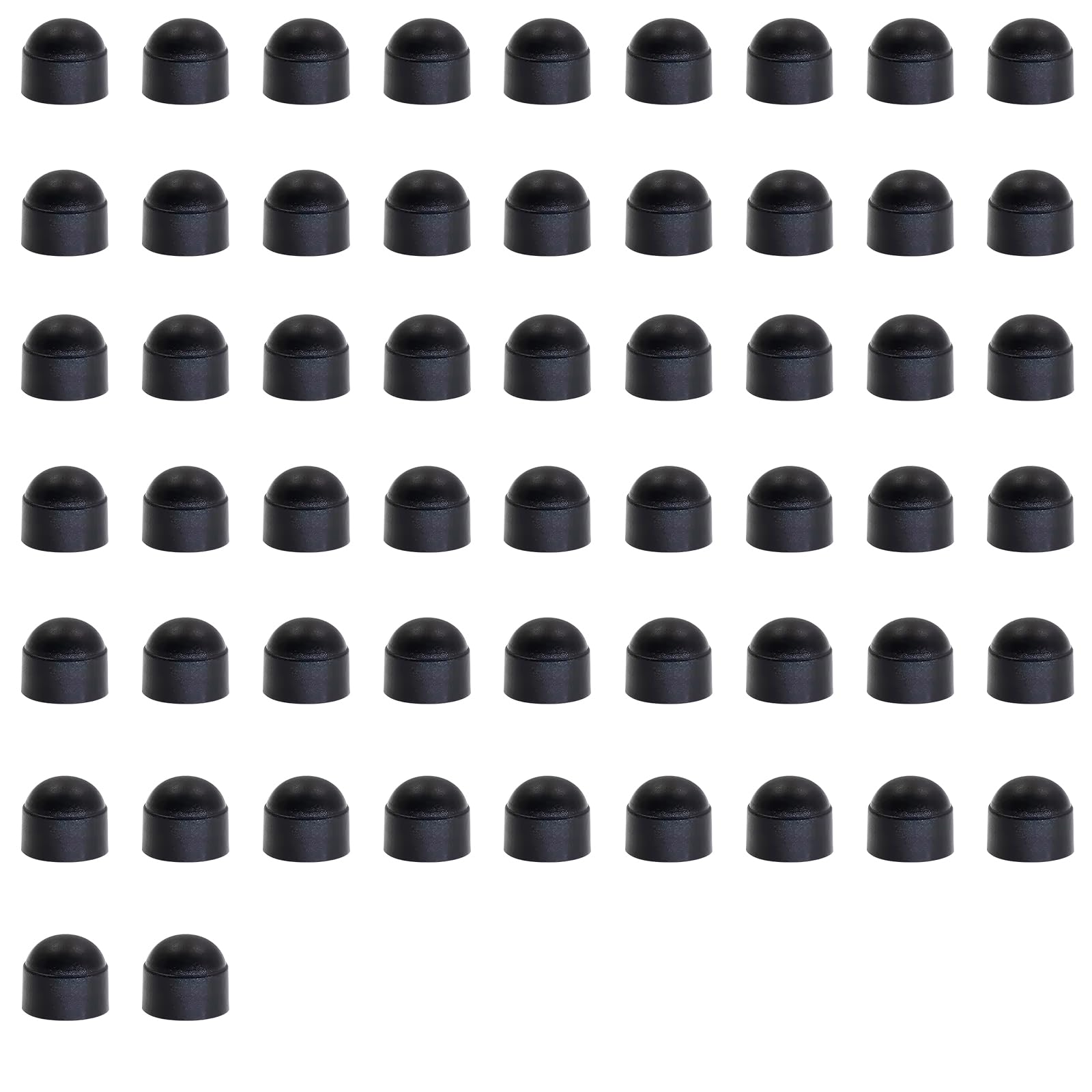 Hex Nut Cover in 50Packs,M6*10 * 14mm Bolt Dome Caps Covers,Plastic Dome Bolt Nut Protection Caps Cover,Nut Cover for Hex Hexagon Screws Bolts