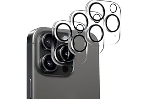 BLEUM CADE 3 Pack Camera Lens Protector for iPhone 16 Pro Max, Full Coverage, Anti-Scratch, 9H Hardness Tempered Glass