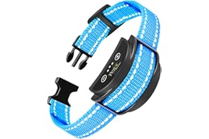 PetJoy Barking Collar for Dogs, Bark Collar with Beep & Shock, Bark Collar Automatic, Anti Barking Shock Collar for Small Medium Large Dogs