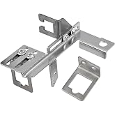 Throttle Cable Kick Down Bracket Kit, Chrome Carburetor Linkage Bracket Compatible with Chevy SBC BBC Holley