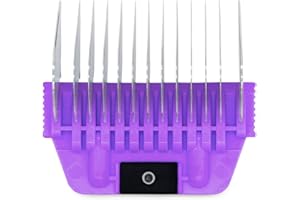 JOYZZE A Series Wide 6mm 1/4" Metal Comb, Dog Grooming Blades for Smooth Coat, Professional, Durable, Precise, Compatible with A Series Clippers