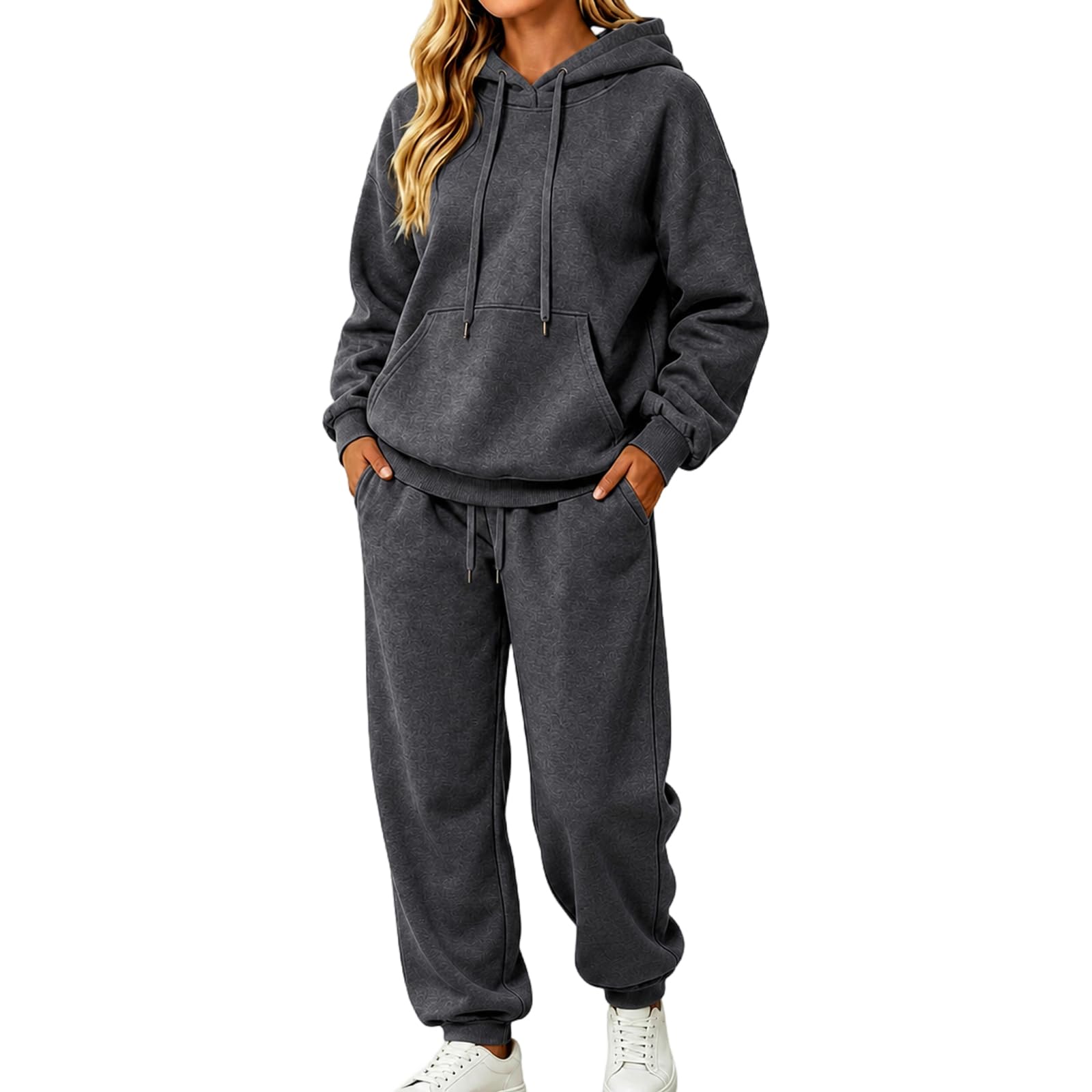 ASUIU Sweatpants Set Women Tall Winter Oversized Hoodie Lounge Set | 2 Piece Matching Sets, Winter Lounge Set, Comfy Sweatsui