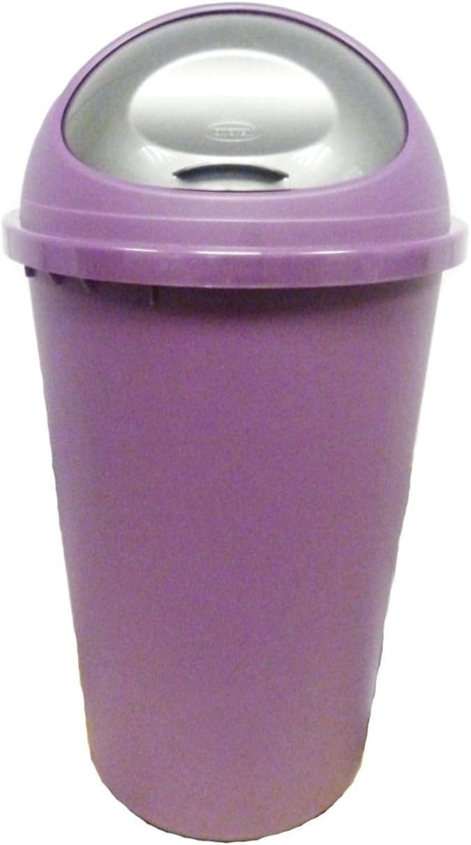 PLUM/PURPLE (NEW COLOUR) 25L BULLET TOP BIN / DUSTBIN / RUBBISH BIN / KITCHEN / HOME / PLASTIC.