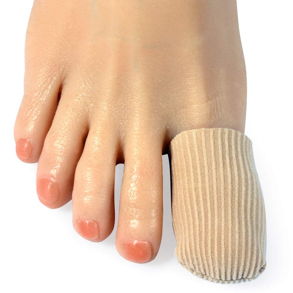 DYKOOK Gel Toe Caps for Big Toes, 4 Pcs Toe Covers,Toe Protectors Closed,Toe Sleeves,Toe Splints for Corns, Callus Cushion, Bunion (4 PCS)