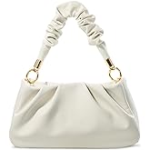 Cloud Pouch Bag Women Shoulder Handbag Soft Vegan Leather Vintage Hobo Chain Cross body Bag