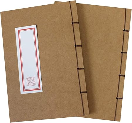 Amazon 和綴じノート A5 縦書き 文房具 ノート 自由帳 日記帳 俳句ノート オフホワイト 1ページ 2冊セット Sweet Baku ベージュ2 日記帳 文房具 オフィス用品