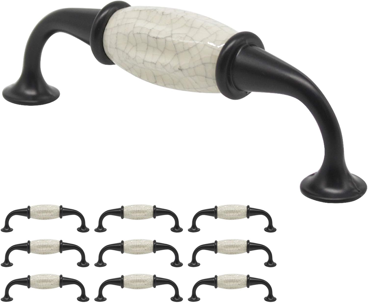 DIY & Tools Probrico Ceramic Pull 5 Inch Hole Center Black