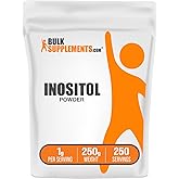 BulkSupplements.com Inositol Powder - Inositol Supplement, Vitamin B8 Supplement - Unflavored & Gluten Free, 1g per Serving, 250g (8.8 oz) (Pack of 1)
