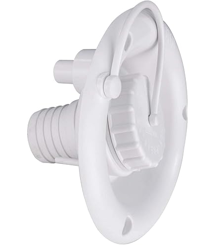 Cache-cordon D'alimentation Blanc Pour Camping-car - Trappe Ronde PE - Protection Poussière/humidité - Facile à Installer