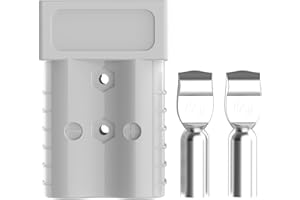 SOUNDACTURE 350 Amp Battery Quick Connect Connector 2/0 AWG Gray 350A Quick-Connector Disconnector Grey