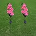 Orchid Solar Flower, LED Solar Flower, LED Light, Outdoor Light,LED (Pink)