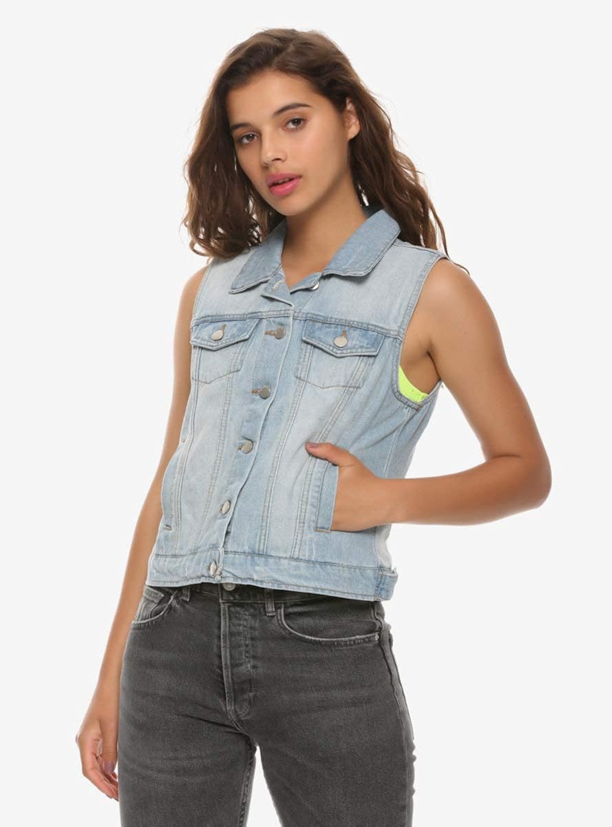 hot topic denim vest