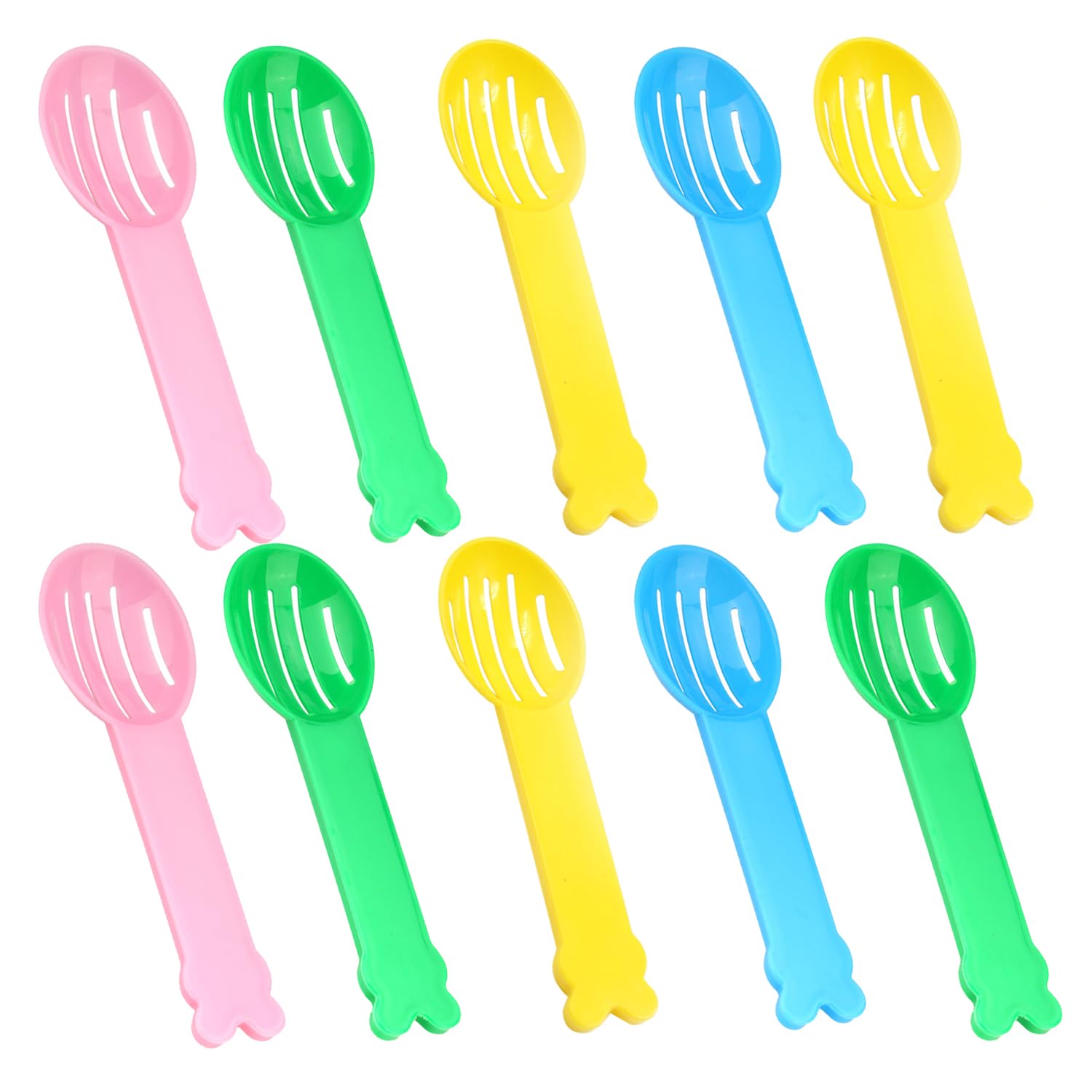 Bohue 10Pcs Hamster Sand Scoop Plastic Pet Sand Scoop Cat Dog Sand Sifter Poop Sieve Cleaning Tool Cage Cleanning Durable Easy Clean for Pet