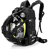 Hutigertech Large Capacity Helmet Backpack for Motorcycle Cycling | Large Capacity Waterproof Helmet Holder, Helmet Storage Bag Hiking Backpack