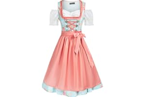 Scarlet Darkness Oktoberfest Carnival Costumes for Women German Dirndl Cosplay Dress