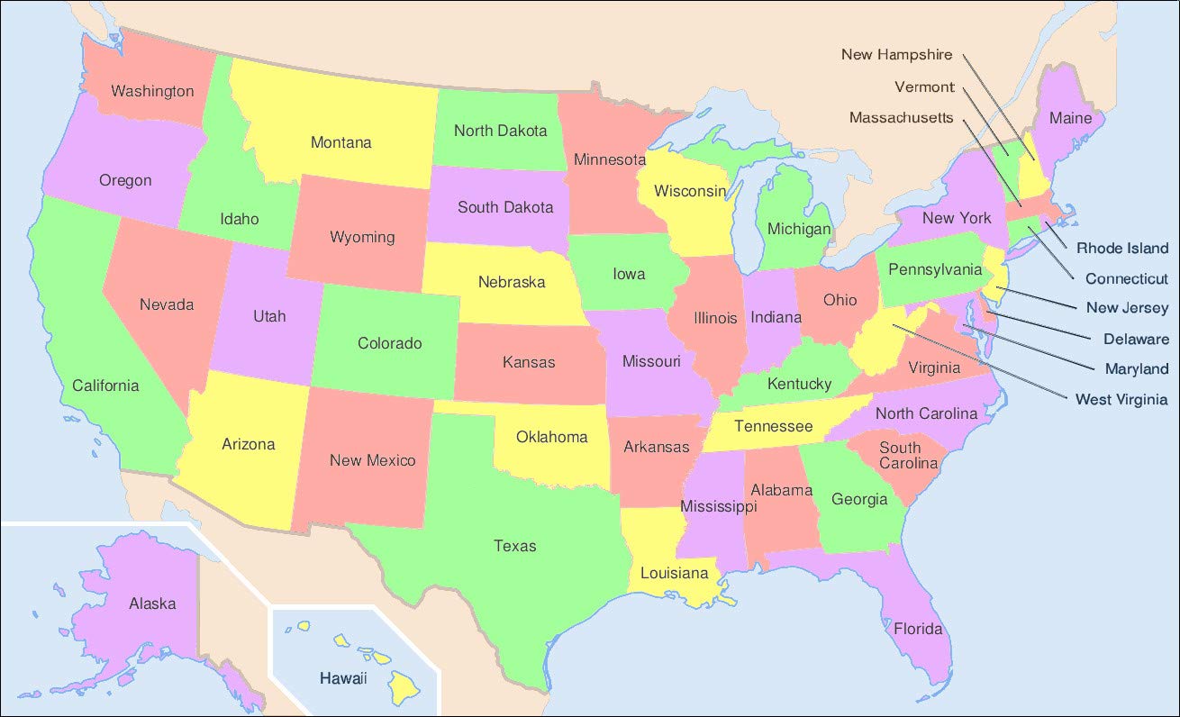 Amazoncom Home Comforts Laminated Map File Map Usa Amazoncom Home Comforts Laminated Map File Map Usa