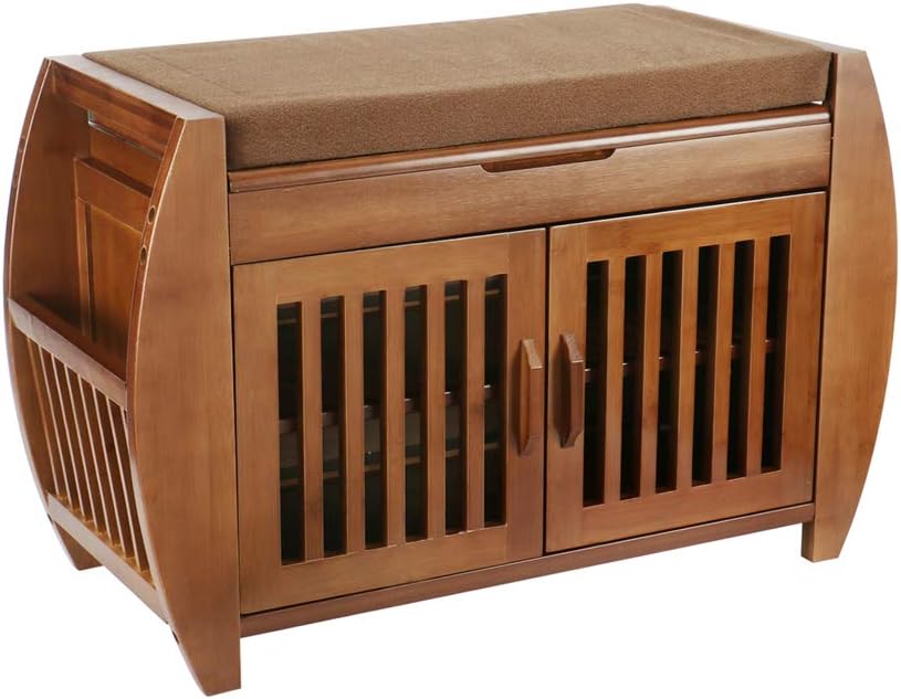 Hidden Storage Compartment Side Drawer Entryway Shoe Storage Organizer