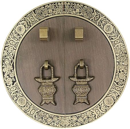 Manija de cobre puro, cerradura de la puerta del armario clásico