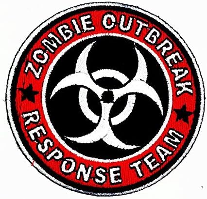 Zombie Outbreak Response Team Biohazand Military Logo Kid Baby Jacket T Shirt Patch Sew Iron on Embroidered Applique Symbol Badge Cloth Sign Costume for Collection with Free Shipping By Botan