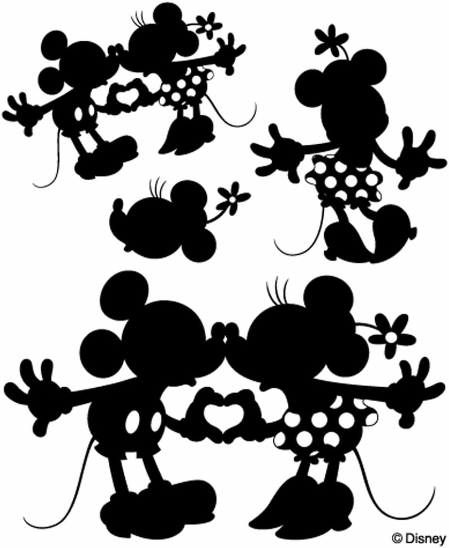 Amazon Mickey Minnie シルエットスタンプ2 スクラップブッキング 通販