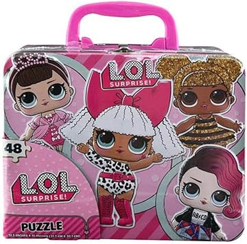 L.O.L Surprise! 48 Piezas Puzzle Caja de Lata Almuerzo Lata: Amazon.es: Juguetes y juegos