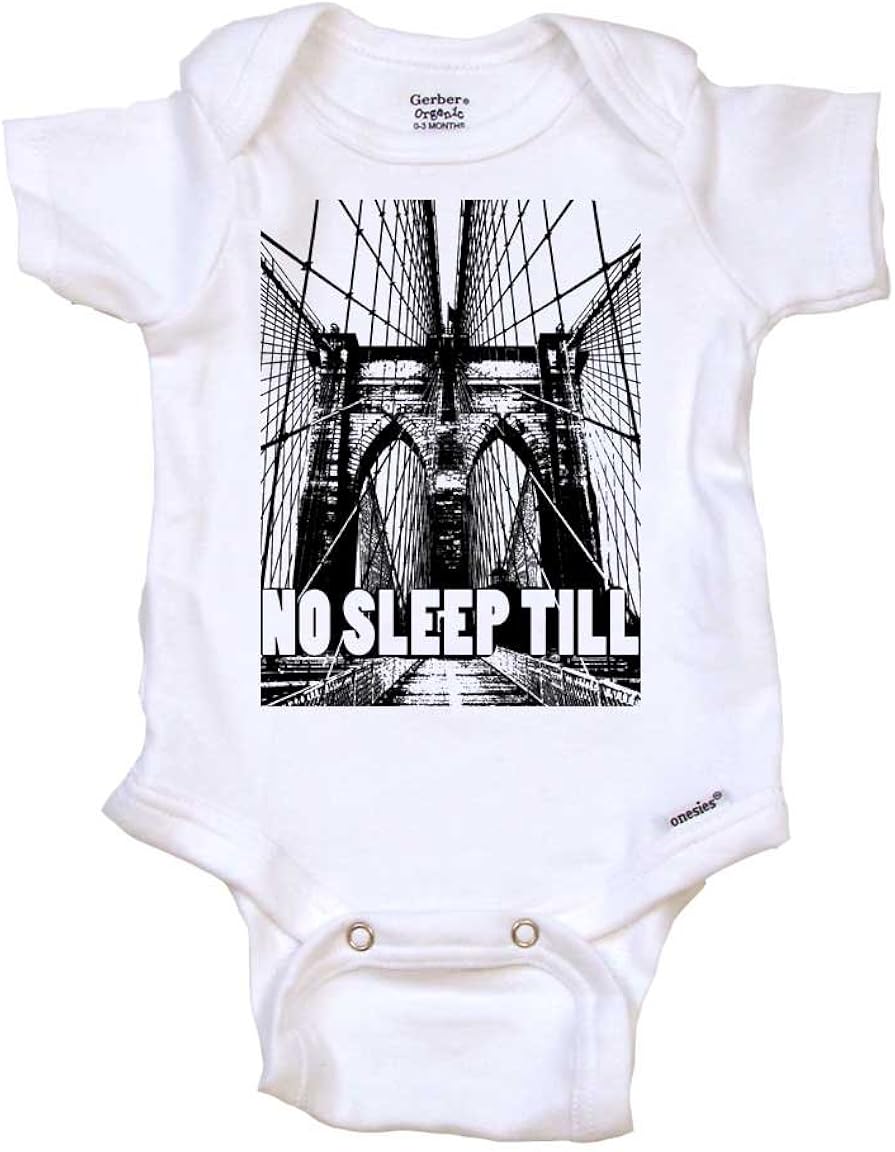 no sleep till brooklyn onesie