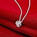 Buycitky Sterling Silver Plated Cubic Zirconia Pendant Necklace for Women Teen Girls Fashion Necklaces